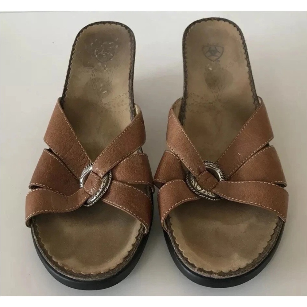 Ariat Sandals Brown Leather Size 9 B #20901